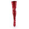 Pleaser - DELIGHT3063 Bottes cuissardes à plateforme - Rouge Product image